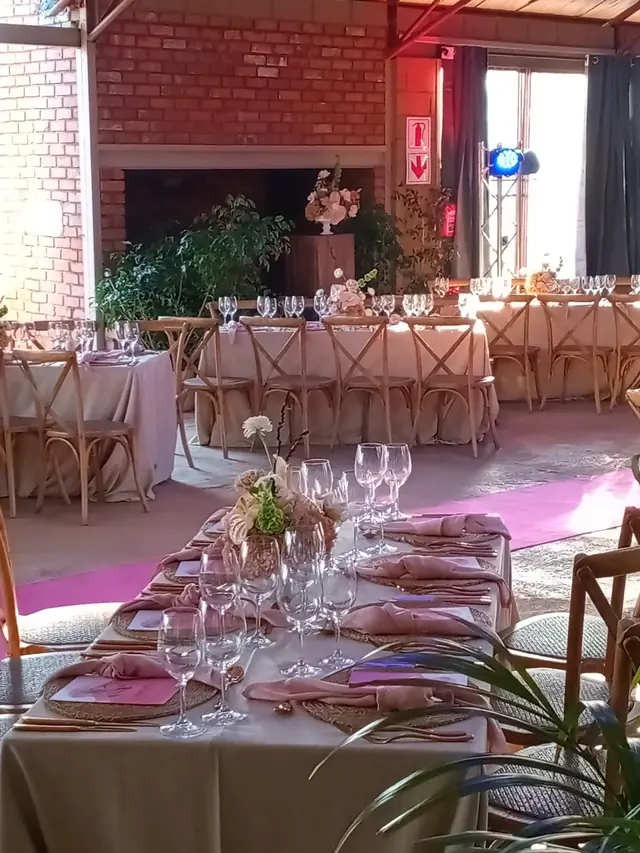 Meer en Berg function venue set up for a function.